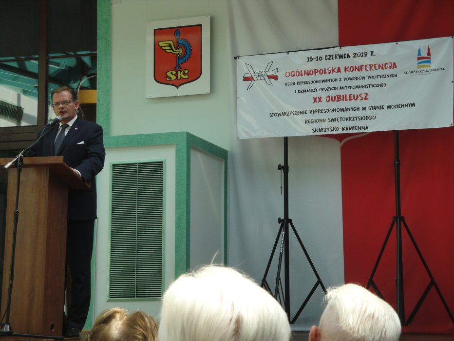 Jubileusz XX-lecia Stowarzyszenia Represjonowanych w Stanie Wojennym Regionu Świętokrzyskiego-Skarżysko-Kamienna-dn. 15.06.2019 r.