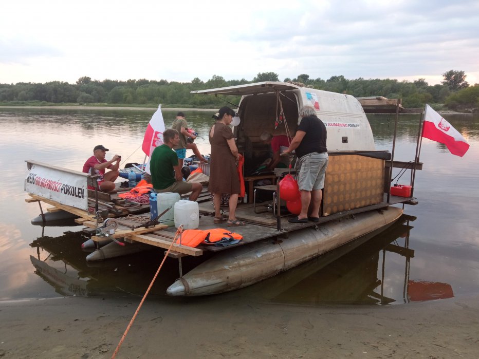 Rejs "Solidarności Pokoleń - znakiem Rodła" czyli Wisłą - Oświęcim - Frombork - Puławy, dn. 01.08.2024 r.