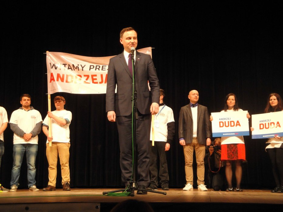                                      Andrzej Duda w Puławach &ndash; 31.03.2015 r.